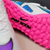  Giày Bóng Đá Cỏ Nhân Tạo Mercurial Air Zoom Superfly 9 Elite Cổ Cao Trắng Logo Gót/Đế Hồng TF 