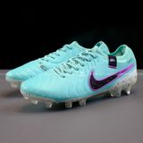  Giày Bóng Đá Cỏ Tự Nhiên Tiempo Legend 10 Pro Bo Xanh Ngọc FG 