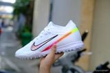  Giày Bóng Đá Cỏ Nhân Tạo Mercurial Air Zoom Vapor 15 Elite Bo Thun Trắng Logo Hồng TF 