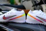  Giày Bóng Đá Cỏ Nhân Tạo Mercurial Air Zoom Vapor 15 Elite Bo Thun Trắng Logo Hồng TF 