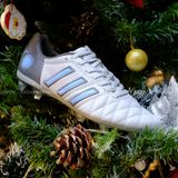  Giày Bóng Đá Cỏ Tự Nhiên Adipure 11Pro Toni Kroos Xám Logo Xanh Da FG 