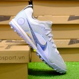  Giày Bóng Đá Cỏ Nhân Tạo Mercurial Zoom Vapor 14 Pro SF Bo Thun Xám/Tím Nhạt TF 