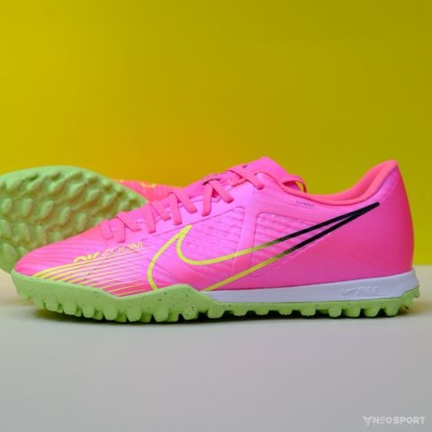  Giày Bóng Đá Cỏ Nhân Tạo Mercurial Vapor 15 Academy SF Hồng Nhạt Đế Chuối TF 