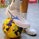  Giày Bóng Đá Chính Hãng Mizuno MRL SALA CLUB Trắng/Xanh TF 