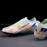  Giày Bóng Đá Cỏ Tự Nhiên Mercurial Vapor 16 bo thun MDS009 Xám Xanh FG 