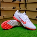  Giày Bóng Đá Cỏ Nhân Tạo Mercurial Vapor 13 Pro Trắng logo đỏ Loại 1 TF 