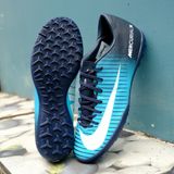  Giày Bóng Đá Cỏ Nhân Tạo Mercurial Victory 6 Xanh Da Gót Đen TF 