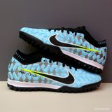  Giày Bóng Đá Cỏ Nhân Tạo Mercurial Air Zoom Vapor 15 Elite Bo Thun Xanh Da Đế Đen TF 