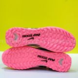  Giày Bóng Đá Cỏ Nhân Tạo Mercurial Vapor 15 Elite Airzoom Bo Thun Hồng Phấn Nhạt Đen TF 