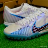  Giày Bóng Đá Cỏ Nhân Tạo Mercurial Vapor 15 Academy SF Trắng Đế Đen TF 