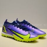  Giày Bóng Đá Cỏ Nhân Tạo Mercurial Vapor 14 Elite Bo Thun Xanh Bích Đế Chuối TF 