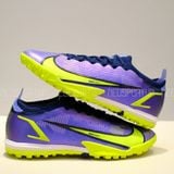  Giày Bóng Đá Cỏ Nhân Tạo Mercurial Vapor 14 Elite Bo Thun Xanh Bích Đế Chuối TF 