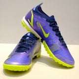 Giày Bóng Đá Cỏ Nhân Tạo Mercurial Vapor 14 Elite Bo Thun Xanh Bích Đế Chuối TF 