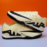  Giày Bóng Đá Cỏ Nhân Tạo Mercurial Air Zoom Vapor 15 Elite Bo Thun Màu Trà Sữa TF 