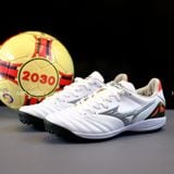  Giày Bóng Đá Cỏ Nhân Tạo Mizuno Morelia Neo 4 Pro Đế Đệm Trắng/Đỏ TF 