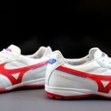  Giày Bóng Đá Cỏ Nhân Tạo Mizuno Morelia Sala Trắng/Logo Đỏ TF 