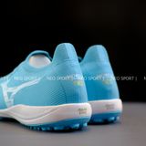  Giày Bóng Đá Cỏ Nhân Tạo Mizuno Morelia Neo 3 Sala Beta SF Bo Thun Xanh Da TF 