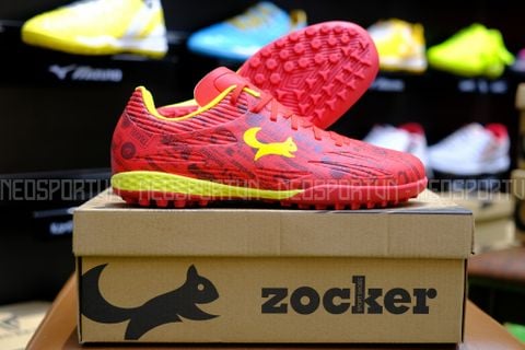  Giày Bóng Đá Chính Hãng Zocker Winner Energy Đỏ/Vàng TF 