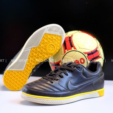  Giày Bóng Đá Futsal Street Gato 5 (New) Đen/Vàng IC 