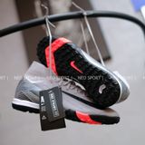  Giày Bóng Đá Cỏ Nhân Tạo Mercurial Superfly 10 Cổ Cao Full Xám TF 