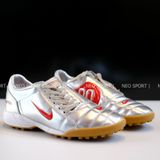  Giày Bóng Đá Cỏ Nhân Tạo Total 90 III Xám Logo Đỏ TF 