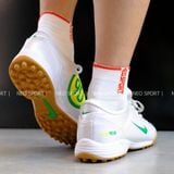  Giày Bóng Đá Cỏ Nhân Tạo Total 90 III Trắng Logo Chuối TF 