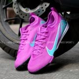  Giày Bóng Đá Cỏ Nhân Tạo Mercurial Vapor 16 Pro Bo Thun Tím Đế Đen TF 