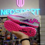  Giày Bóng Đá Cỏ Nhân Tạo Mercurial Air Zoom Vapor 15 Elite Bo Thun Trắng đế hồng TF 