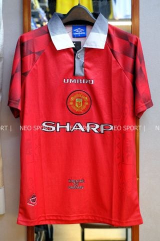 Áo Retro - ÁO ĐẤU MU 1996/97 RETRO HÀNG THÁI SÂN NHÀ ĐỎ 