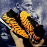  Giày Bóng Đá Cỏ Nhân Tạo Mercurial Air Zoom Superfly 9 Cổ Cao Cam Sọc TN Mbappe TF 