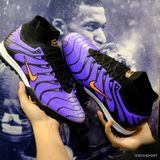  Giày Bóng Đá Cỏ Nhân Tạo Mercurial Air Zoom Superfly 9 Cổ Cao Tím Sọc TN Mbappe TF 