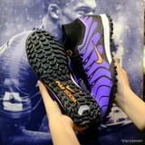  Giày Bóng Đá Cỏ Nhân Tạo Mercurial Air Zoom Superfly 9 Cổ Cao Tím Sọc TN Mbappe TF 