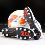  Giày Bóng Đá Cỏ Tự Nhiên Mizuno Morelia Neo 4 Pro Trắng Đế Đen FG 