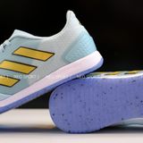  Giày Bóng Đá Futsal Top Sala Competition Xanh Ngọc Logo Vàng Đồng IC 