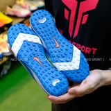  Giày Bóng Đá Cỏ Nhân Tạo Mercurial Vapor 16 Pro Bo Thun V3 Xanh Cổ Vịt TF 
