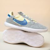  Giày Bóng Đá Futsal Street Gato Xám đậm/Kem Logo Xanh Đen IC 