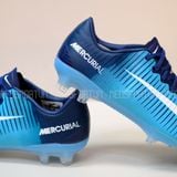  Giày Bóng Đá Cỏ Tự Nhiên Mercurial Vapor 9 Victory 6 Xanh Da gót đen FG 