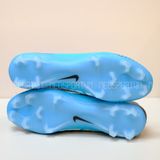  Giày Bóng Đá Cỏ Tự Nhiên Mercurial Vapor 9 Victory 6 Xanh Da gót đen FG 