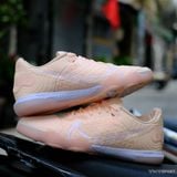  Giày Đá Banh Futsal Nike Lunar Gato React bo thun Hồng Phấn nhạt IC 