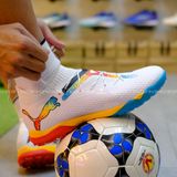  Giày Bóng Đá Cỏ Nhân Tạo Puma Future 7 Bo Thun Trắng Đế 3 Màu TF 