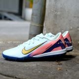  Giày Bóng Đá Cỏ Nhân Tạo Mercurial Vapor 16 Academy MDS009 Xám/Xanh/Hồng TF 