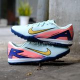  Giày Bóng Đá Cỏ Nhân Tạo Mercurial Vapor 16 Academy MDS009 Xám/Xanh/Hồng TF 