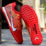  Giày Bóng Đá Cỏ Nhân Tạo Mercurial Vapor 15 Pro Airzoom Bo Thun Xanh CR7 Đỏ cam TF 