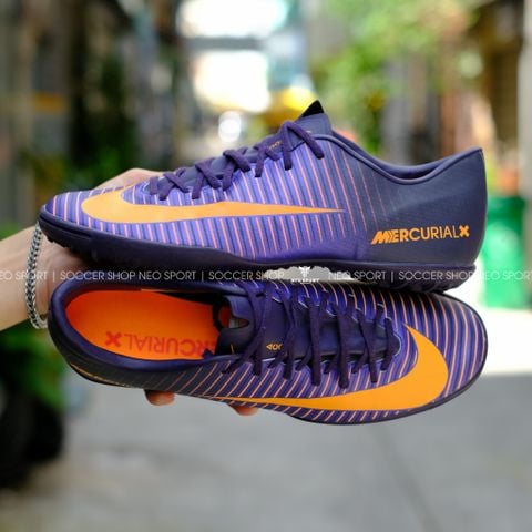  Giày Bóng Đá Cỏ Nhân Tạo Mercurial Victory 6 Tím TF 