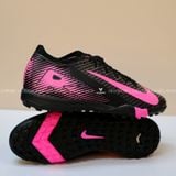  Giày Bóng Đá Cỏ Nhân Tạo Mercurial Vapor 16 Elite Bo Thun Đen Logo Hồng TF 