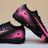  Giày Bóng Đá Cỏ Nhân Tạo Mercurial Vapor 16 Elite Bo Thun Đen Logo Hồng TF 