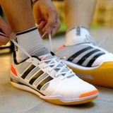  Giày Bóng Đá Futsal Top Sala Trắng/Đen Đế Trong IC 