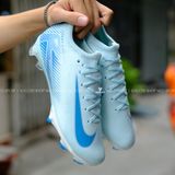  Giày Bóng Đá Cỏ Tự Nhiên Mercurial Vapor 16 Elite Xanh Da bo thun FG 
