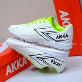  Giày Bóng Đá Chính Hãng AKKA Power 4 Trắng/Xanh lá TF 