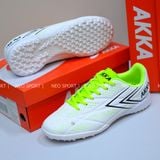  Giày Bóng Đá Chính Hãng AKKA Power 4 Trắng/Xanh lá TF 